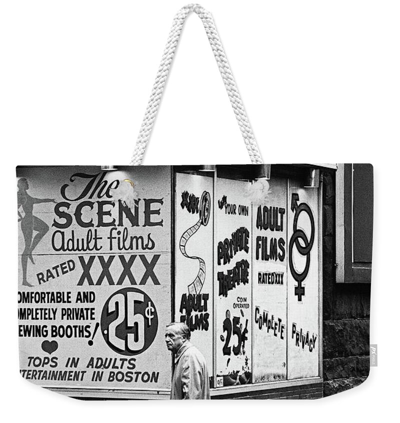 Film Homage Hard Core 1979 Porn Theater The Combat Zone Boston  Massachusetts 197 Weekender Tote Bag