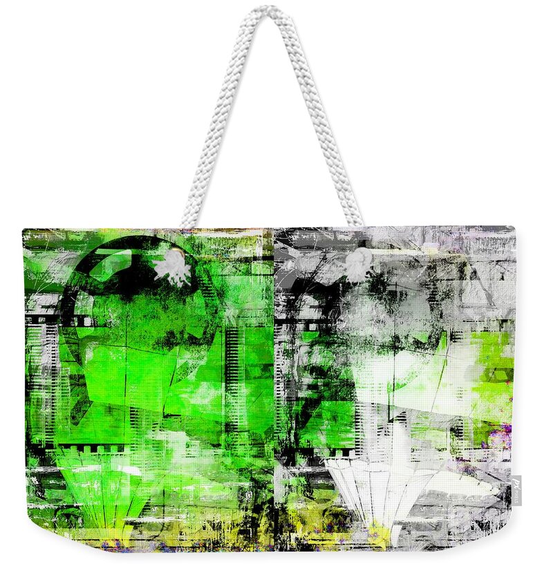 Abstract Weekender Tote Bag featuring the digital art FilmTape by Art Di