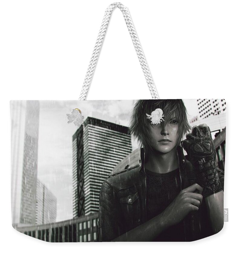Final Fantasy Xv Weekender Tote Bag featuring the digital art Final Fantasy XV by Super Lovely