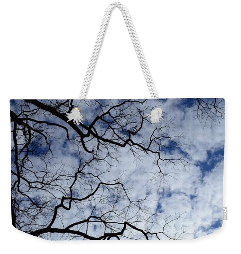 Sky Weekender Tote Bag featuring the photograph Fingers in the sky by Stacie Siemsen