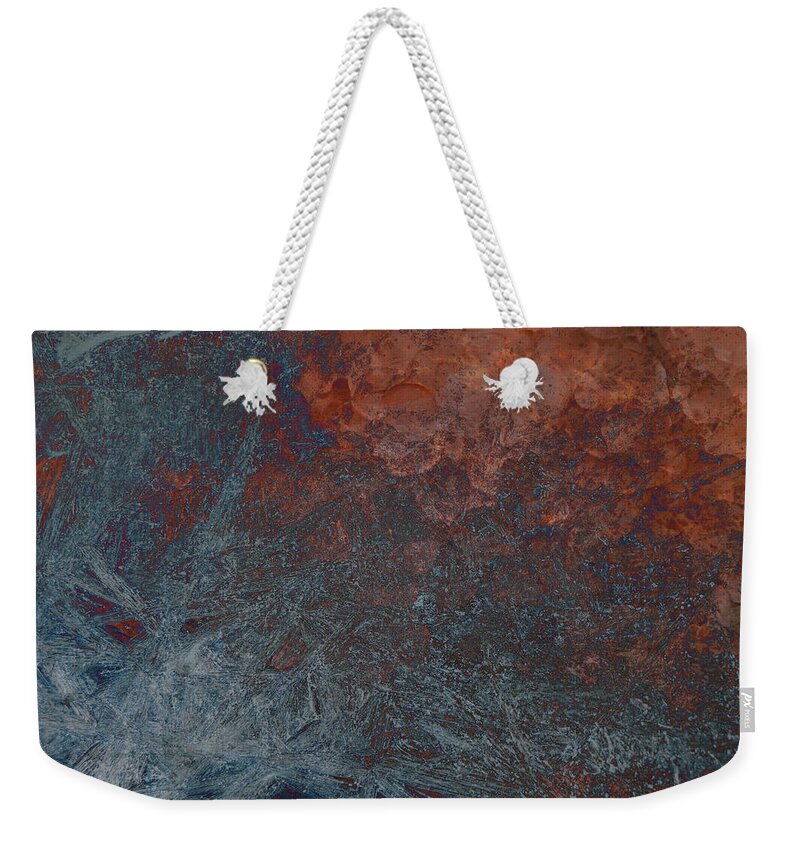 Ice Weekender Tote Bag featuring the photograph Fire and Ice by Thomas Young