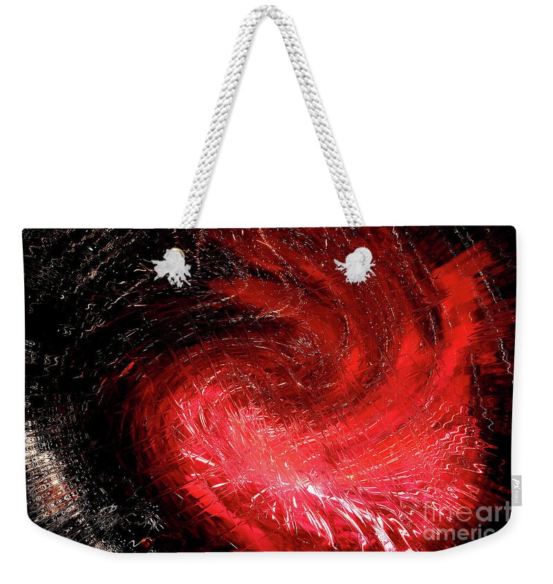 Fireworks Weekender Tote Bag featuring the photograph Firestorm by Sheila Ping