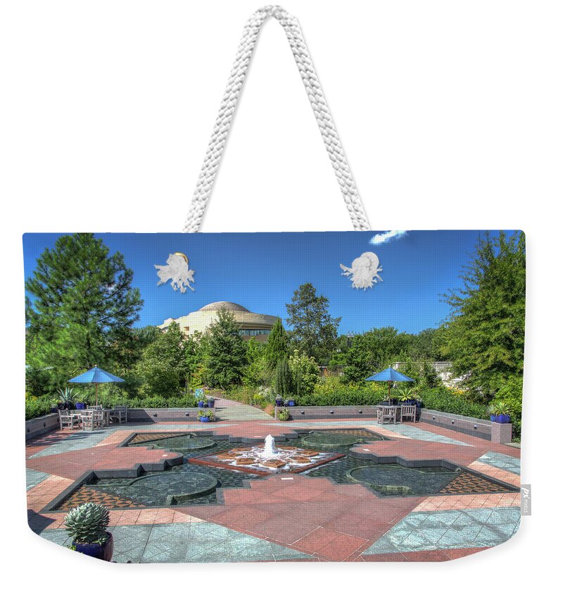 Garden Weekender Tote Bag featuring the photograph First Ladies Water Garden by Ross Henton