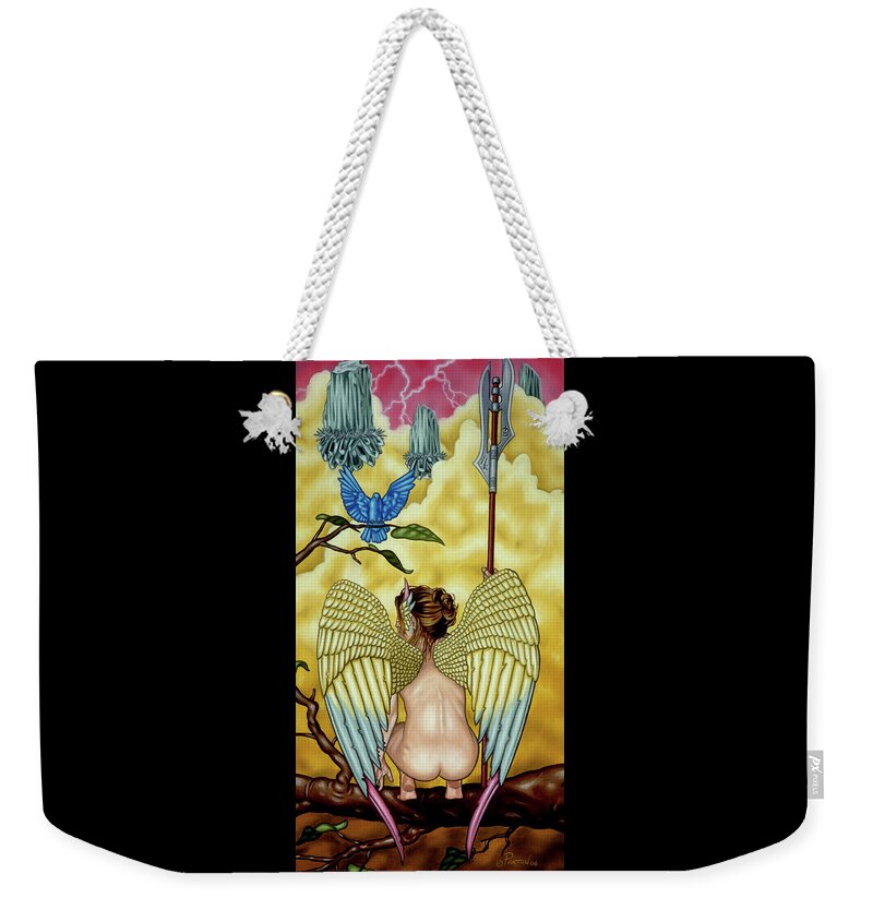 Fantasy Weekender Tote Bag featuring the painting First Watch by Paxton Mobley