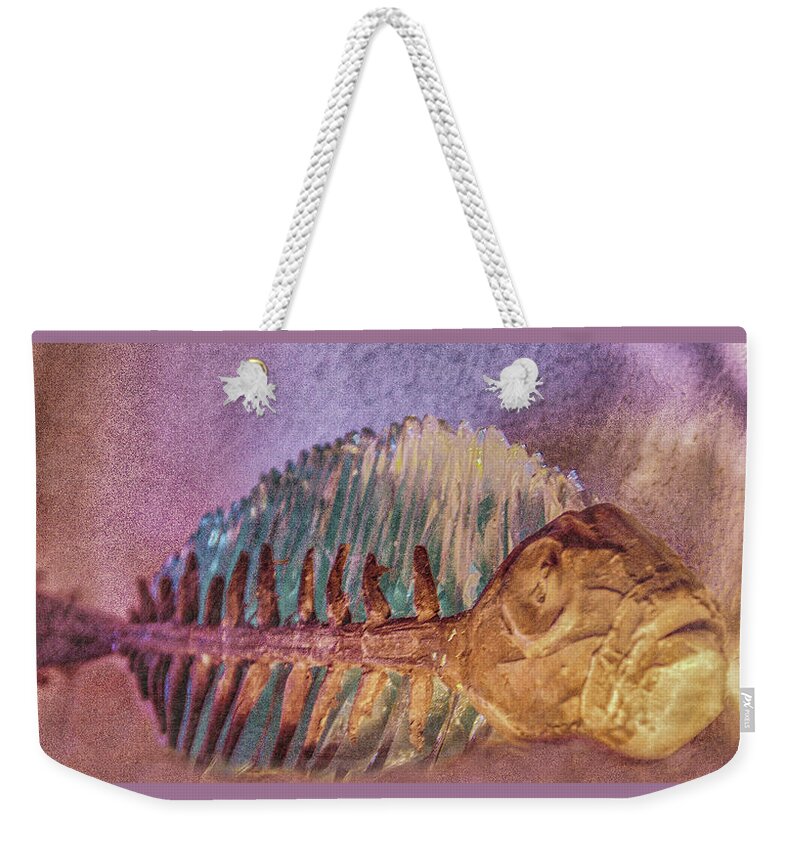 Pamela Williams Photography Weekender Tote Bag featuring the photograph Fishbone by Pamela Williams
