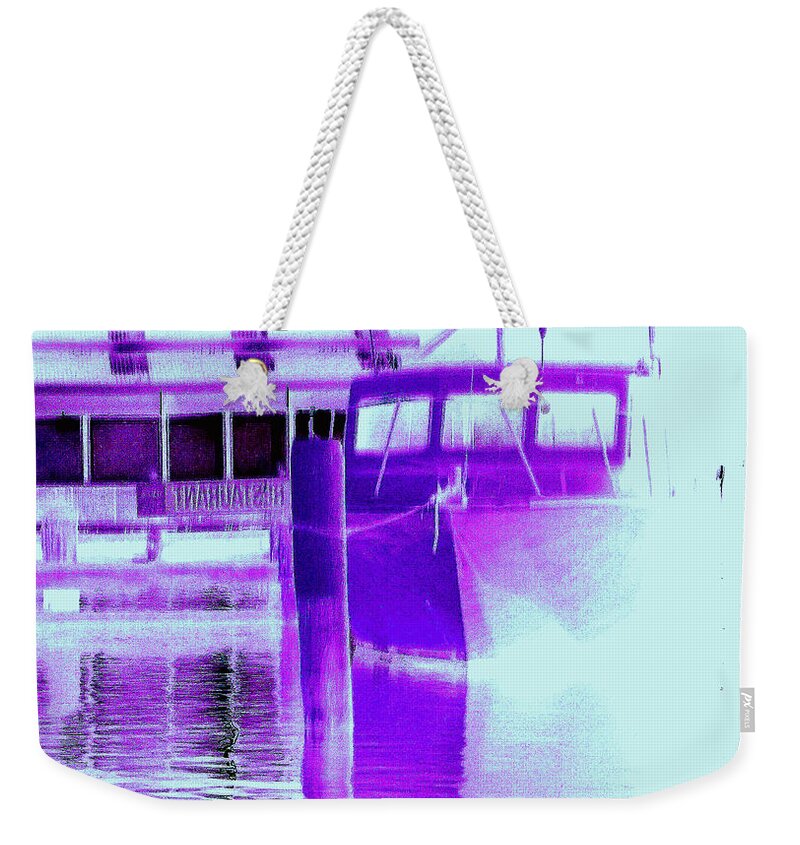 Australian Weekender Tote Bag featuring the photograph fishing at Woy Woy 3.0 by Giro Tavitian