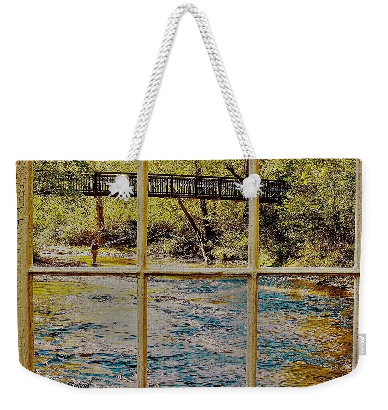 Fishing Weekender Tote Bag featuring the photograph Fishing by Randy Sylvia