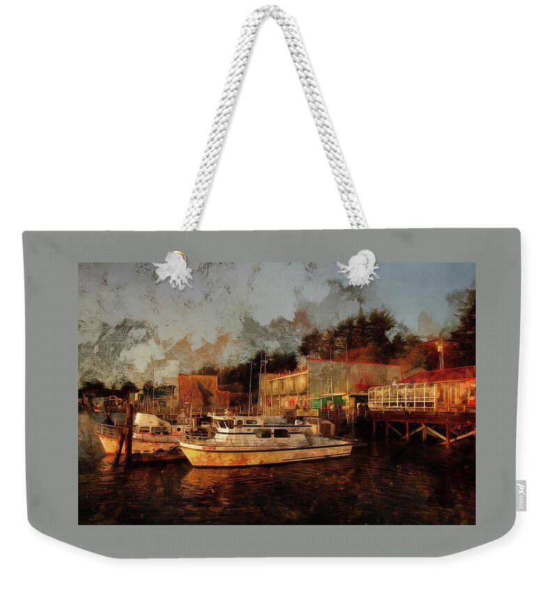 Newport Weekender Tote Bag featuring the photograph Fishing Trips Daily by Thom Zehrfeld