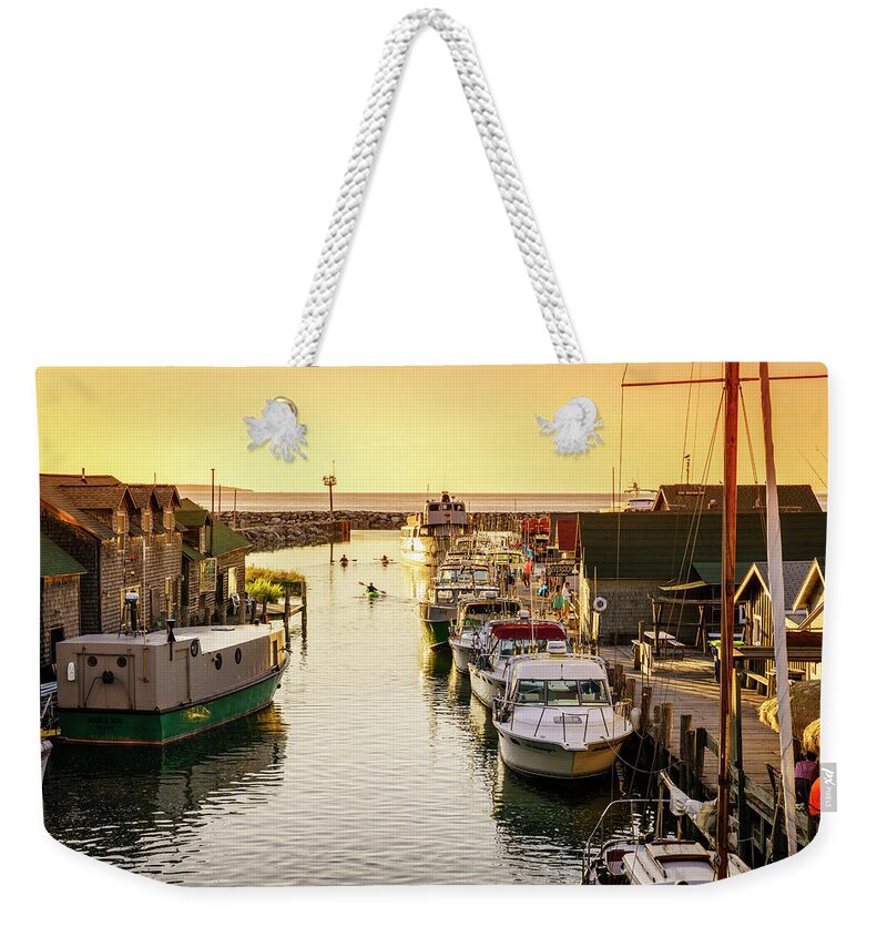 America Weekender Tote Bag featuring the photograph Fishtown by Alexey Stiop
