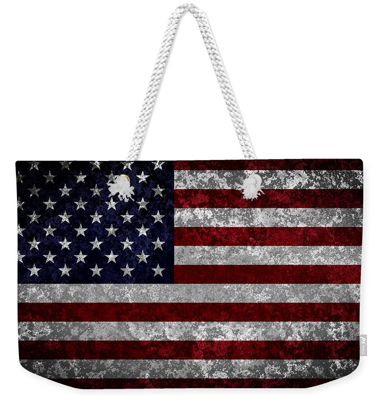  Usa Weekender Tote Bag featuring the digital art Flag of the United States by Martin Capek