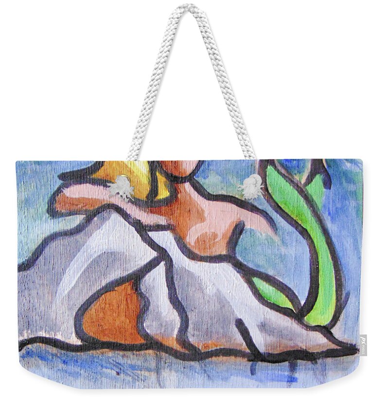 Art Weekender Tote Bag featuring the painting Fland by Loretta Nash