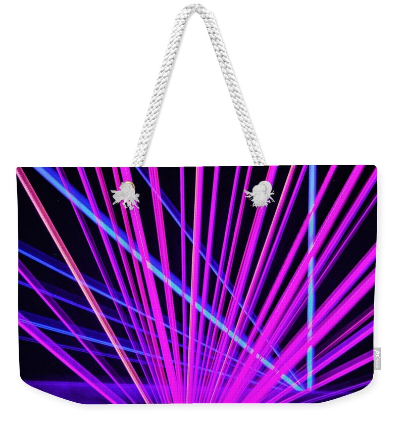 Flash Weekender Tote Bag featuring the photograph Flashes of manifestation by Maria Aduke Alabi