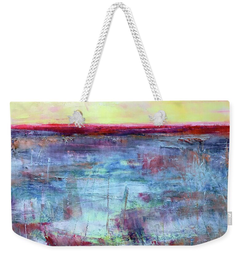 Oil Weekender Tote Bag featuring the painting Fleeting Moments by Christine Chin-Fook