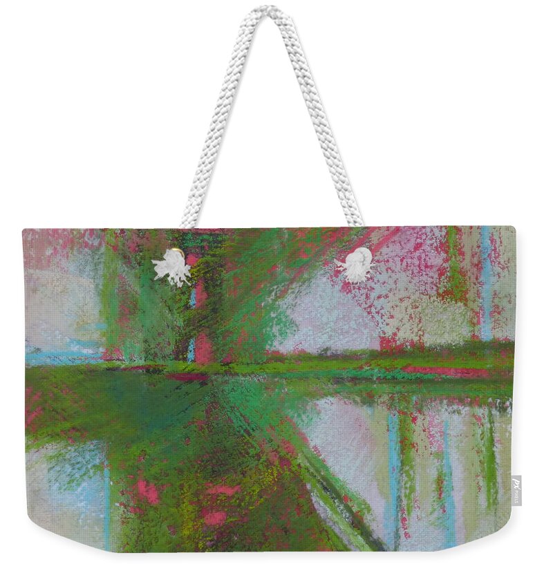 Abstract Painting Weekender Tote Bag featuring the painting Flirting by Susan Woodward