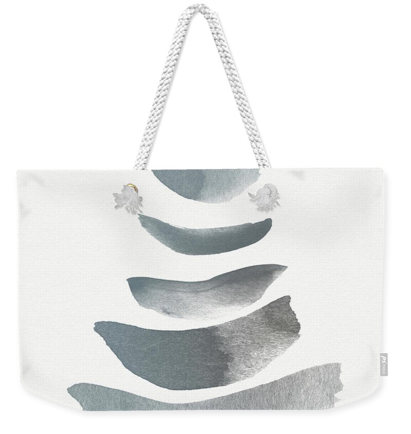 Spa Weekender Tote Bag featuring the mixed media Floating 1- Zen Art by Linda Woods by Linda Woods