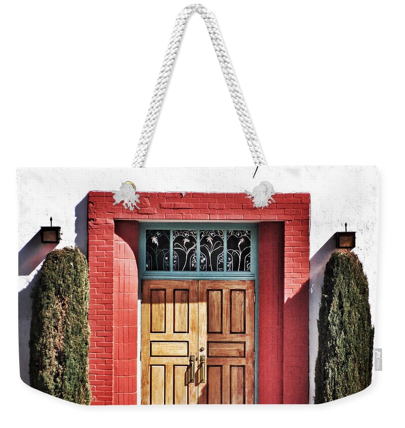 Architecture Weekender Tote Bag featuring the photograph Floral Chapel by Mark David Gerson