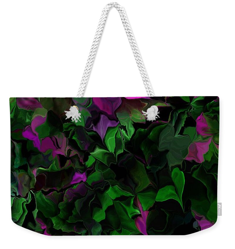 Fine Art Weekender Tote Bag featuring the digital art Floral Fantasy 071816 by David Lane