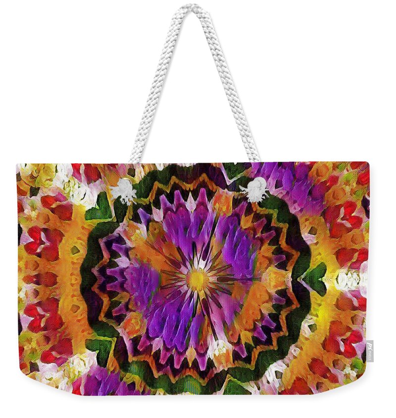 Floral Pattern Weekender Tote Bag featuring the pastel Floral Pattern by Brenae Cochran