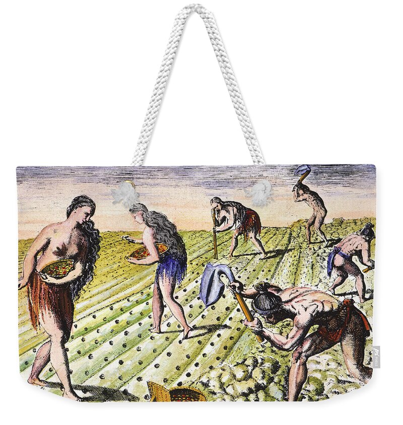 1591 Weekender Tote Bag featuring the photograph Florida Natives, 1591 by Granger