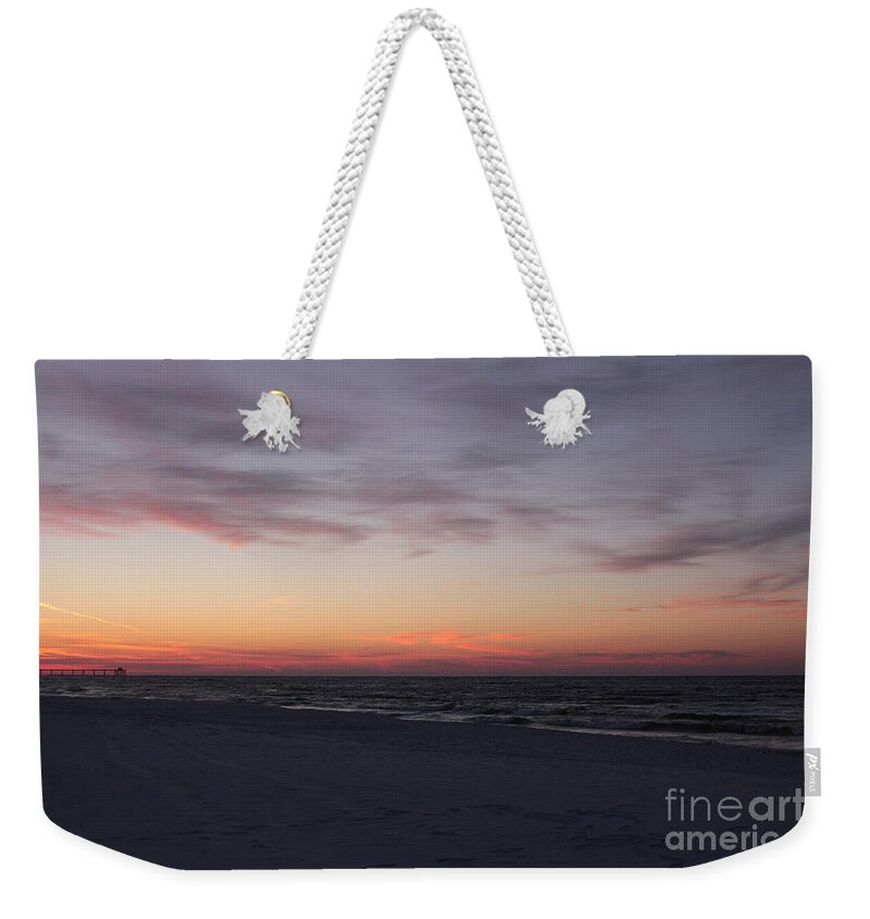 Landscape Weekender Tote Bag featuring the photograph Florida Panhandle Sunrise by Robin Pedrero