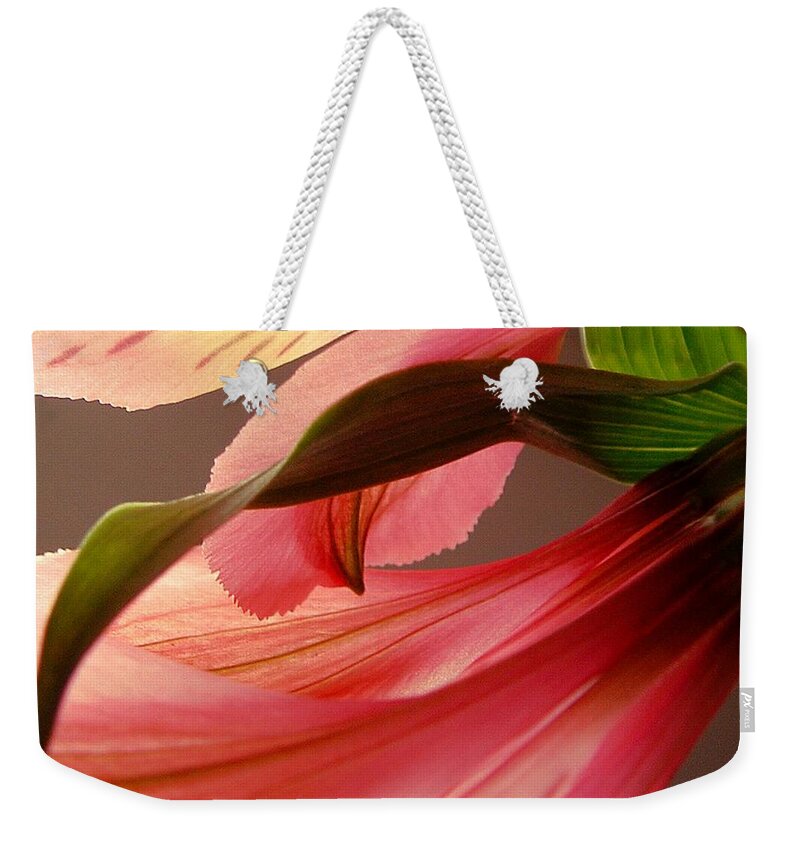 Flower Weekender Tote Bag featuring the photograph Flow by Kae Cheatham