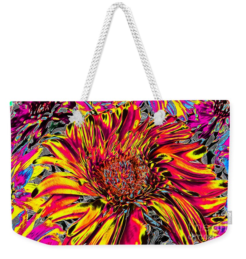 Flower Weekender Tote Bag featuring the photograph Flower Power II by Nina Silver