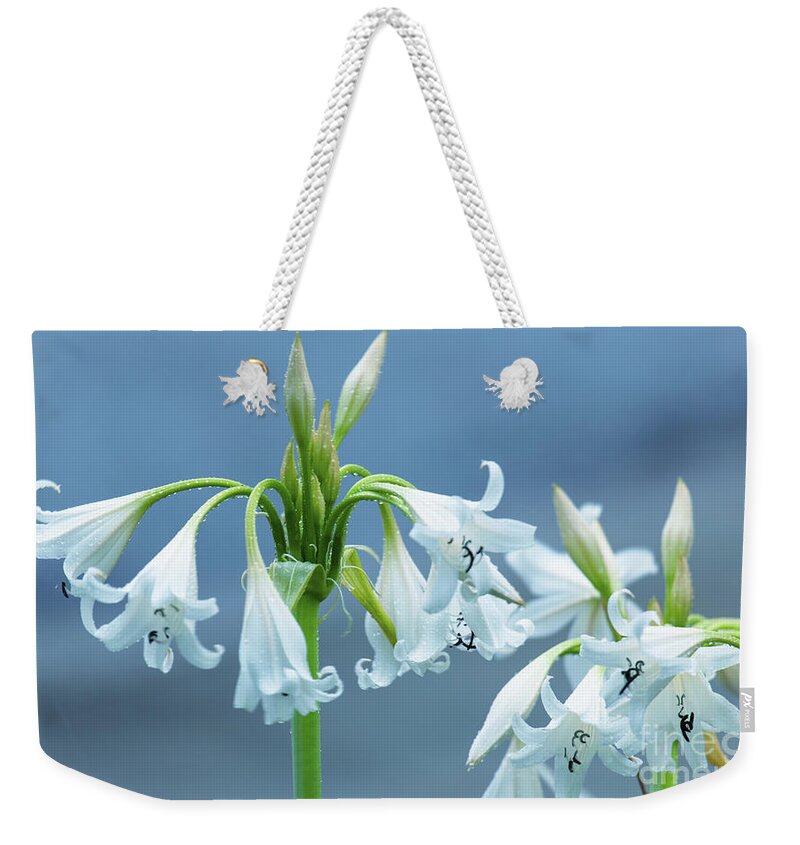 Flower Weekender Tote Bag featuring the photograph Flower Wind Chimes by Dale Powell