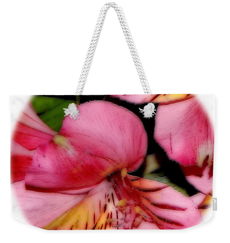 Barbara Tristan Weekender Tote Bag featuring the photograph Flowers # 8728_2 by Barbara Tristan