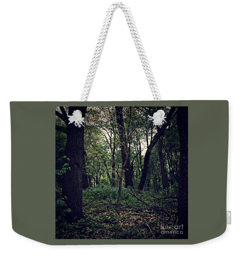 United States Weekender Tote Bag featuring the photograph Flowers in the Woods by Frank J Casella