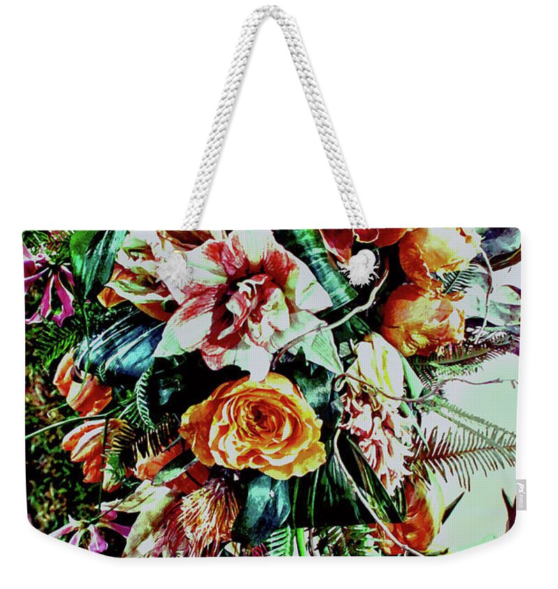 Spring Weekender Tote Bag featuring the photograph Flowing Bouquet by Sandy Moulder