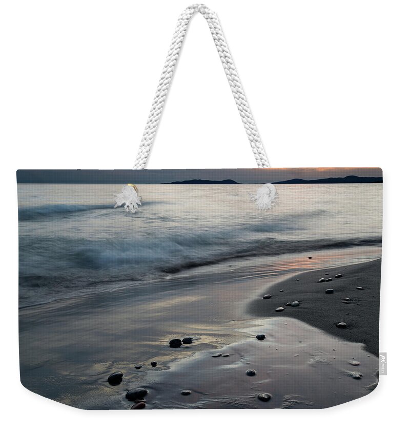 Canada Weekender Tote Bag featuring the photograph Fluid Pebbles by Doug Gibbons