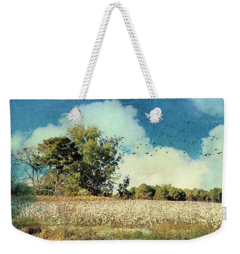 Landscapes Weekender Tote Bag featuring the photograph Fly Away Home by Jan Amiss Photography