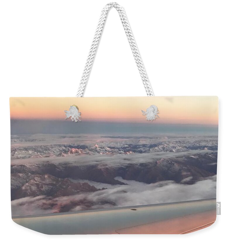 Plane Weekender Tote Bag featuring the photograph Fly Away by Tiziana Maniezzo