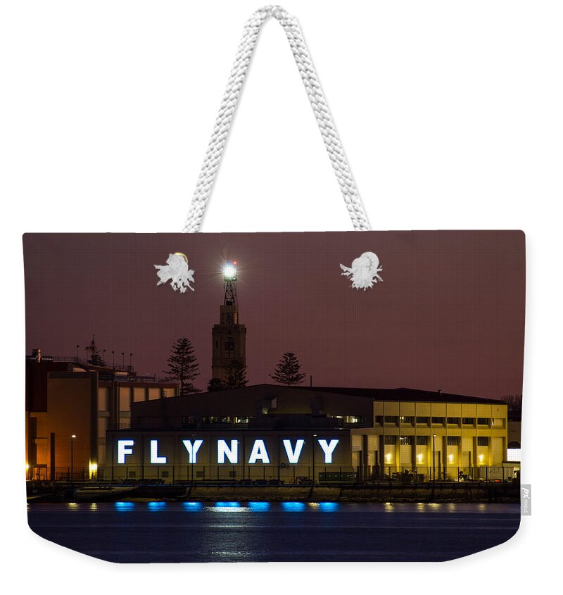 Fly Navy Weekender Tote Bag featuring the photograph Fly Navy by Amanda Rimmer