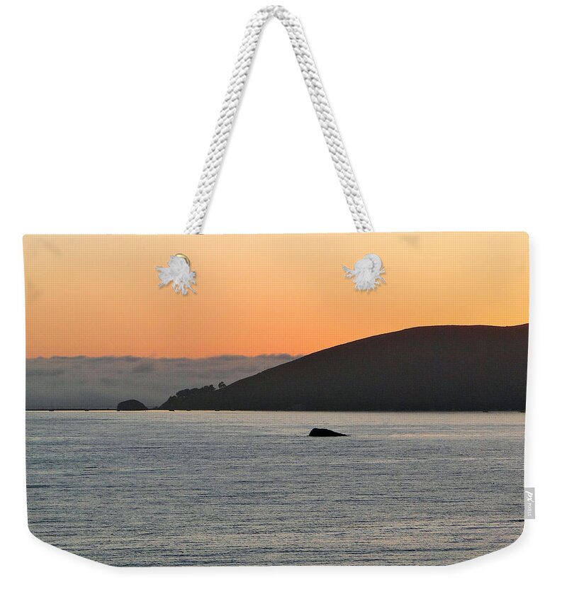 Sunset Weekender Tote Bag featuring the photograph Fog Bank by Liz Vernand