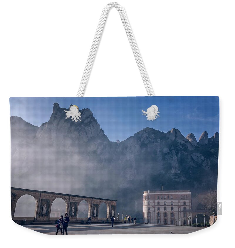Joan Carroll Weekender Tote Bag featuring the photograph Fog Rolling In by Joan Carroll