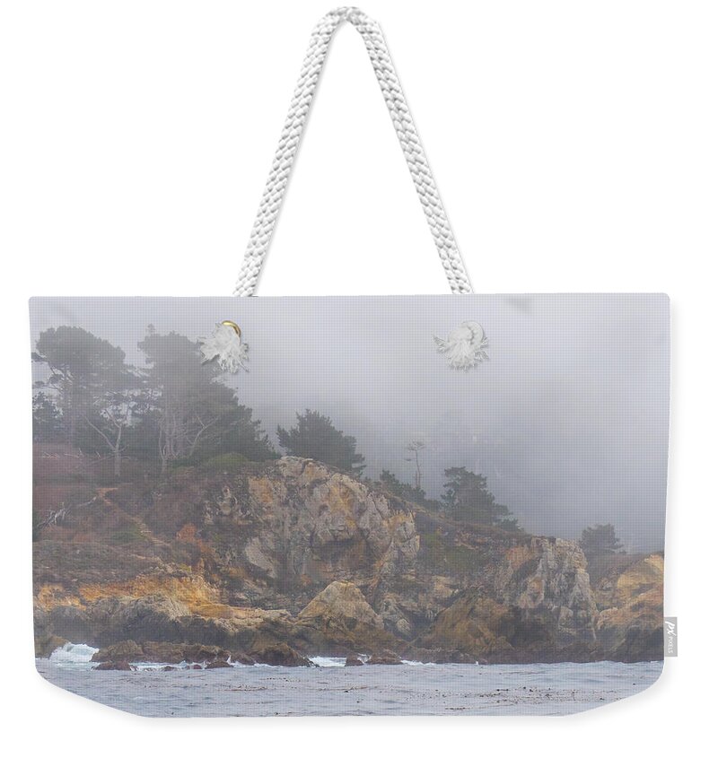 Fog Weekender Tote Bag featuring the photograph Foggy Day at Point Lobos by Derek Dean