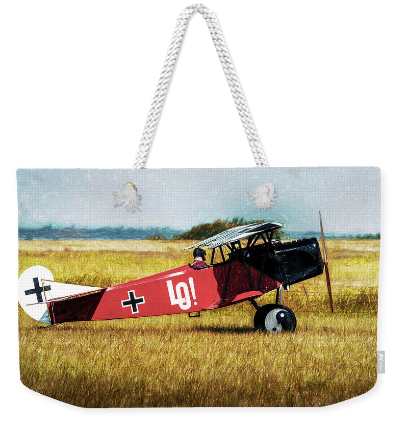 Fokker Weekender Tote Bag featuring the photograph Fokker D VII by James Barber