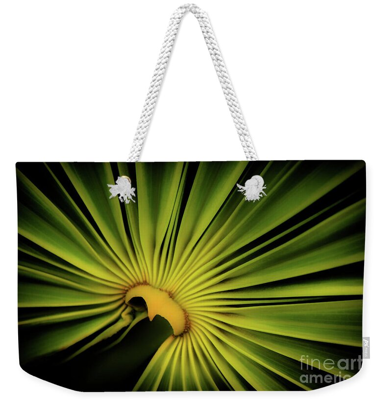 Foliage Weekender Tote Bag featuring the photograph Foliage Burst by Becqi Sherman