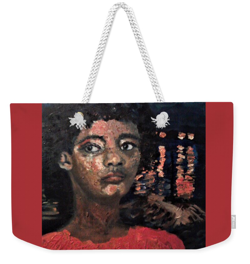 Follow The Drinking Gourd Weekender Tote Bag featuring the painting Following the Drinking Gourd by Adenike AmenRa