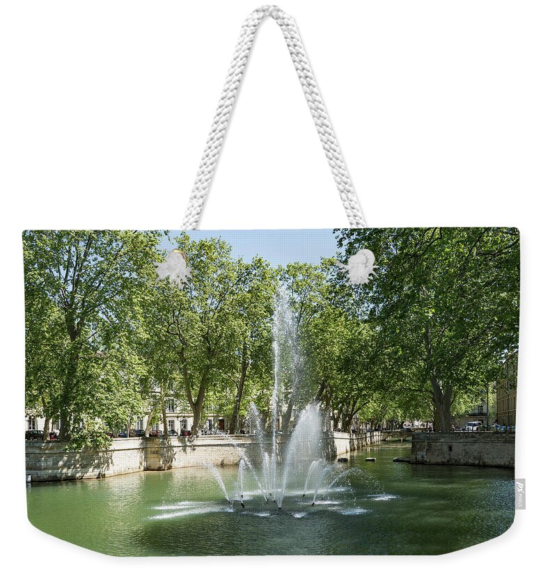 Water Weekender Tote Bag featuring the photograph Fontaine De Nimes by Scott Carruthers