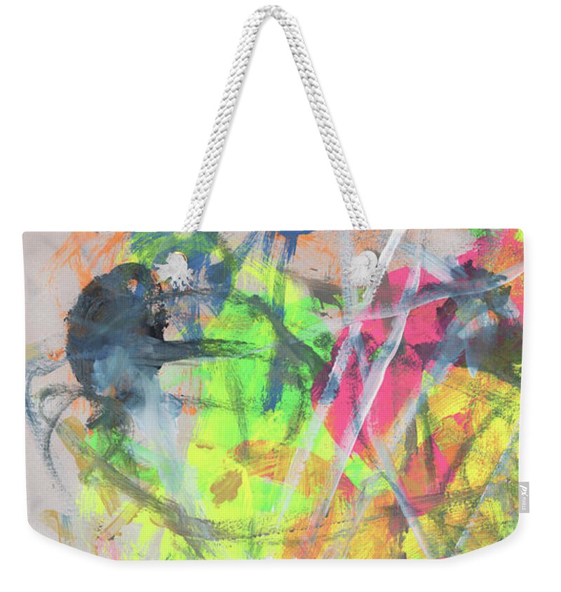 Innerview Weekender Tote Bag featuring the painting A Secret In My Hand by Levi