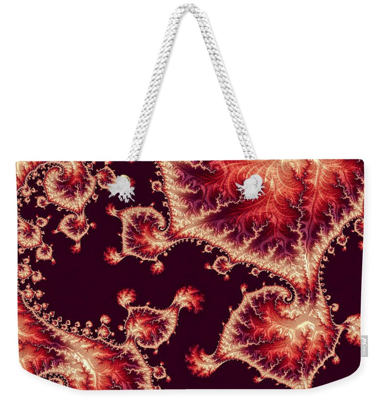 For Love Of Autumn Weekender Tote Bag featuring the digital art For Love of Autumn by Susan Maxwell Schmidt