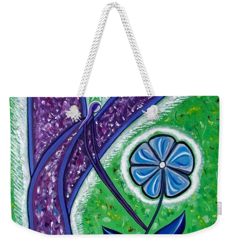 Angel Paintings Weekender Tote Bag featuring the painting For You by Sandra Marie Adams