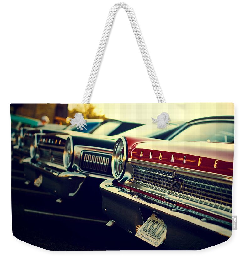 Ford Galaxie Weekender Tote Bag featuring the photograph Ford Galaxie by Jackie Russo