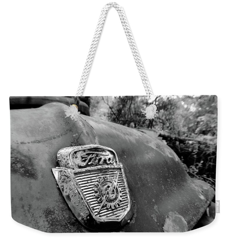 Ford Weekender Tote Bag featuring the photograph Ford by Matthew Mezo