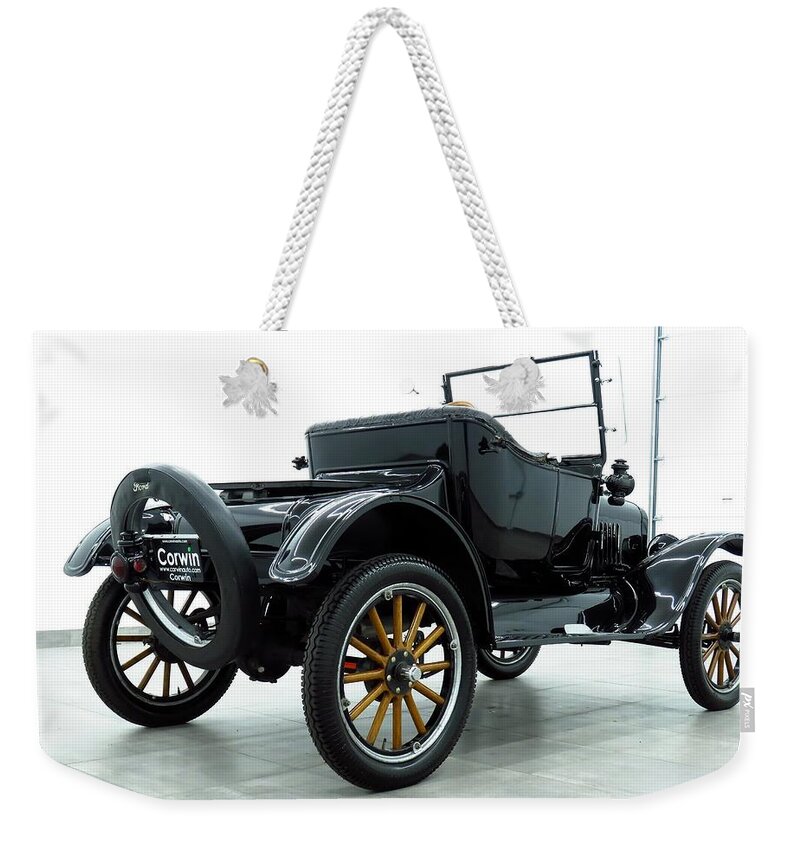 Ford Model T Weekender Tote Bag featuring the photograph Ford Model T by Mariel Mcmeeking