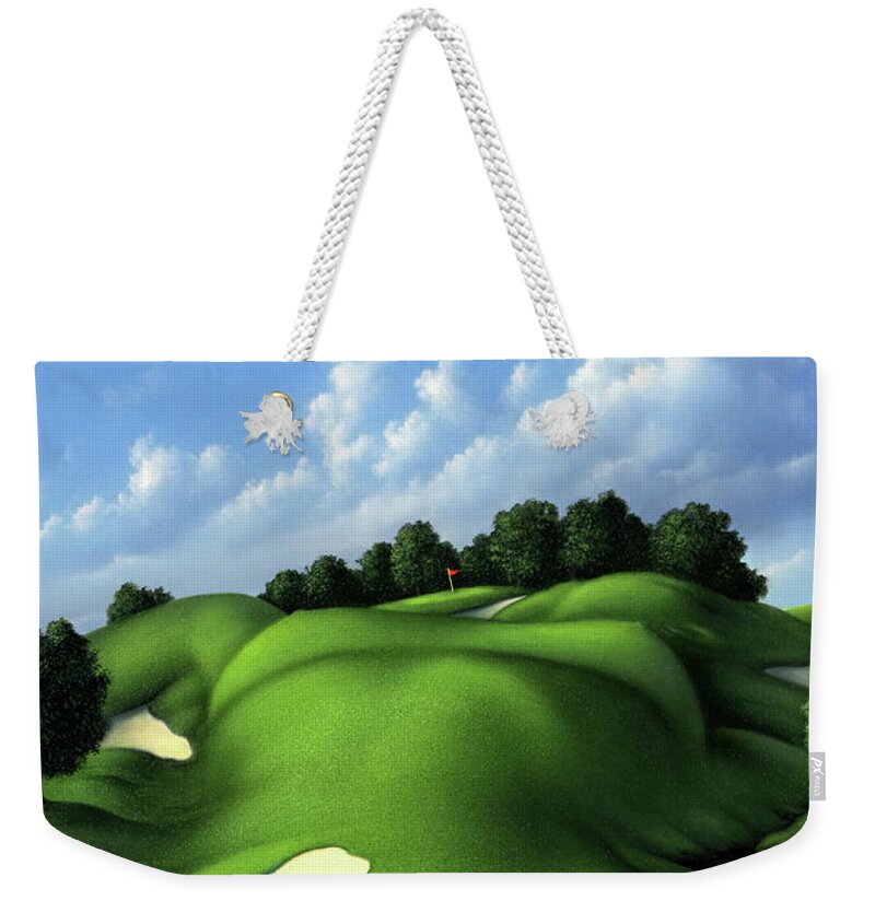 Golf Weekender Tote Bag featuring the digital art Foreplay by Jerry LoFaro