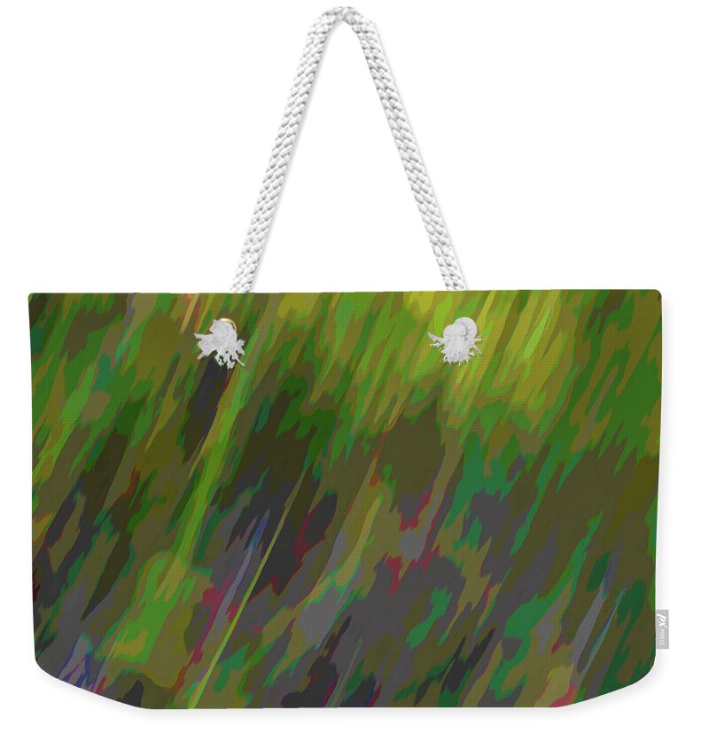 Abstract Weekender Tote Bag featuring the photograph Forest Grasses by Scott Carlton