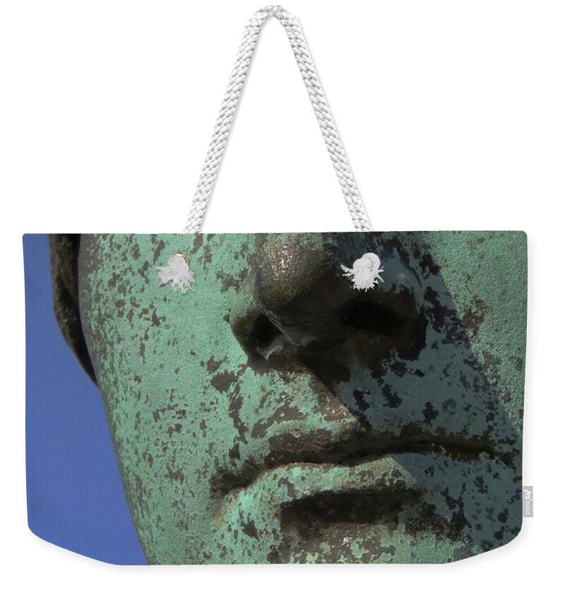 Statue Weekender Tote Bag featuring the photograph Forever Stoic by Vincent Green